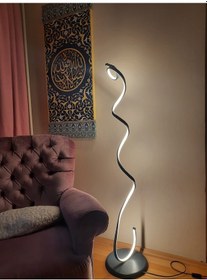 Resim Snake 3 Renk Işık 120 CM Lambader Antrasit 