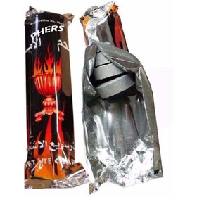 Resim Phers Çakmakla Yanan Nargile Kömürü - Çakmak Kömür 10 Lu Paket 