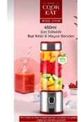 Resim fortrek 450 Ml Taşınabilir Metal Kişişel Blender Shake'n Smoothies Blender Keskin Bıçaklı 