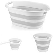 Resim Ahir Ticaret Katlanabilir 3'Lü Banyo Seti Gri 