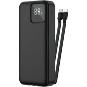 Resim Kensa Powerbank Kendinden Kablolu 22.5 W Ultra Hızlı ve Güçlü 20.000 Mah Typc-E ve Lightning Kablolu Pd 