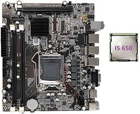 Resim SHABD H55 LGA1156 Ana Kart I3 530 I5 760 Serisi CPU DDR3 Bellek Masaüstü Bilgisayar Anakart I5 650 CPU ile Destekler 