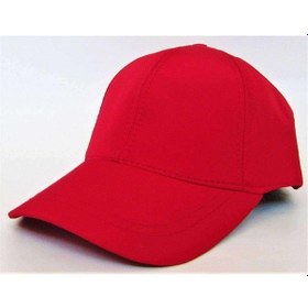 Resim Kırmızı Unisex Ayarlanabilir Spor Basic Kep Şapka 