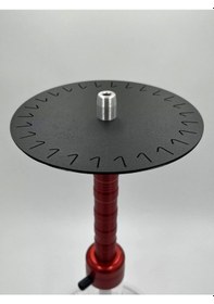 Resim Tepsi Üstü Tahliyeli Büyük Boy Nargile Seti 