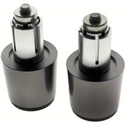 Resim Cloudstore 2 Adet Cnc Motosiklet Gidon Tutacak Kapakları Chopper Cafe Racer Bobber Gri 