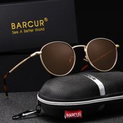 Resim BARCUR Vintage Tarzı Erkek Moda Gözlükleri TAC Lenslerle - Yuvarlak Metal Çerçeve, Koruma, Artırılmış Kontrast ve Azaltılmış Parlama - Sokak Fotoğrafçılığı İçin Mükemmel - Şık Marka Ambalajı, İdeal Hediye Seçeneği 