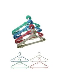 Resim 24 Adet Renkli Plastik Elbise Askısı Renkli 