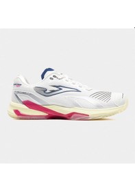 Resim Joma Tecls2602c Electric Lady Toprak Kort Kadın Tenis Ayakkabısı - Beyaz/pembe 