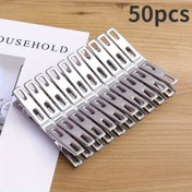 Resim 50 Paslanmaz Çelik Çamaşır Pimler, Klasörler, Ağır Hizmet Çamaşır Pimleri, Metal Klipler, Metal Çamaşır Pimleri, Giyim ve Çoraplar, Gıda Mühürleme Klipleri, Fotoğraf Klipleri. Çamaşır Pimleri 