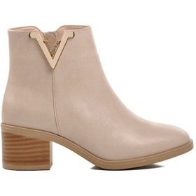 Resim Aspor Bej Cilt Kadın Topuklu Bot Çok Renkli 