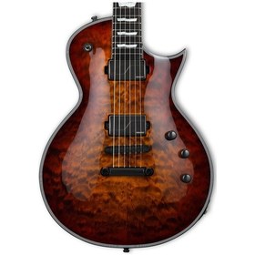 Resim Esp E-ıı Eclipse Quilted Maple Tiger Eye Sunburst Elektro Gitar 
