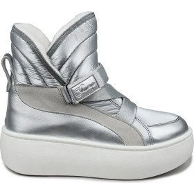 Resim Jump 60118 Suya Dayanıklı Kaydırmaz Taban Gümüş Rengi Kadın Kar Botu 