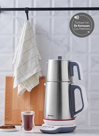 Resim Homend Royaltea 1709H Inox-Beyaz Konuşan Çay Makinesi 