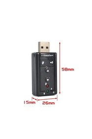 Resim Derwell Yeni 2023 7.1 Ses Kartı Sound Usb 2.0 Çevirici Dönüştürücü Audio Win Xp 7 8 Mac Uyumlu Tak Çalıştır 