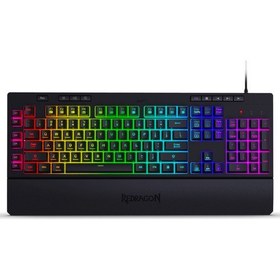 Resim K512 Shiva RGB TR Q Membrane Mekanik Hisli Gaming Kablolu Klavye 