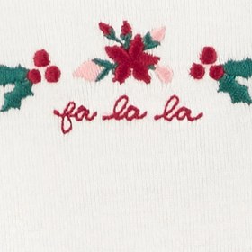 Resim Carter's Layette Christmas Kız Bebek Body Pantolon 3’lü Set - Kırmızı / 18 Ay 