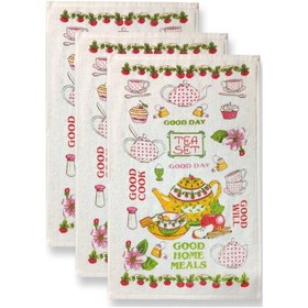 Resim En Güzel Mutfak Havlusu Modeli 3'lü Good Day 