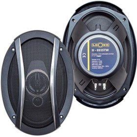 Resim LEONE HR-6935TW 1250 Watt 6 X 9 Kapaklı Çiftli Takım Oval Hoparlör 