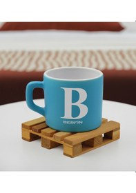 Resim Bk Gift Kişiye Özel İsimli Turkuaz Renkli Middle Çay & Kahve Fincanı-3, Arkadaşa Hediye, Sevgiliye Hediye, Doğum Günü Hediyesi Kobitmeyencom32519 Bk G 