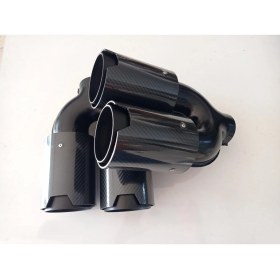 Resim MONLİON M Model 5 D Parlak Carbon Siyah 90 mm Çiftli Sağ-Sol Set 