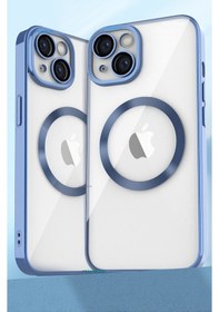 Resim Iphone 13 Kilif Kamera Korumali Manyetik Magsafe Parlak Renk Kare 551832097 