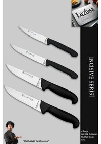 Resim İncisive Serisi Mutfak Bıçak Seti Et Sebze Bıçağı 4 Parça Mft-079 