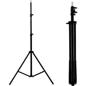 Resim 210 Cm Tripod Telefon Tutucu Kamera Öz Çekim Tripod Işık Ayağı 