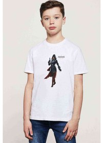 Resim Assassins Creed Unity Elise Baskılı Unisex Çocuk Beyaz T-Shirt 