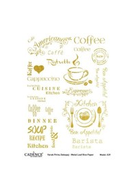 Resim Cadence Altın Varak Pirinç Dekoapaj Kağıdı - Model 39 