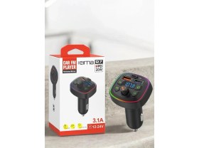 Resim EIMA Q7 Bluetooth Araç FM Transmitter MP3 Çalar Type-C PD 20W Hızlı Şarj 