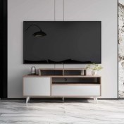Resim Adore Retro Wide Kapaklı Çekmeceli Tv Sehpası TVR-511-LB-1 