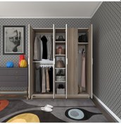 Resim Kenzlife gardırop 5 kapaklı kapılı 150 lilyum crd gardolap dolap 