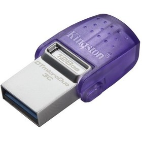 Resim Kingston 128GB DTDUO3CG3/128 DataTraveler microDuo 3C 200MB-s dual USB-A + USB-C Flash Bellek 
