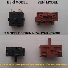 Resim Kumtel Mini Fırın 3 Konum Komütatör Şalteri 