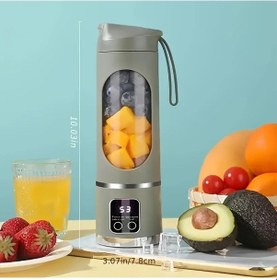Resim Tianchishop Taşınabilir Usb Şarjlı Yeşil Meyve Sıkacağı 1l Kapasite Dayanıklı Abs Tasarım Gıda Sınıfı 