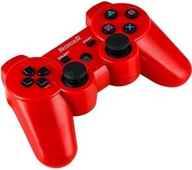 Resim Kontorland - PS3 Uyumlu Titreşimli Kablosuz Oyun Kolu GamePad (Kırmızı) 