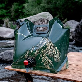 Resim 1 Adet 7.99 Litre Katlanabilir Araba Su Torbası - Kampçılık, Bisiklet Sürme ve Açık Hava Depolama Kullanımı için Taşınabilir Tasarım - Uzun Mesafe Arazi Seyahati İçin İdeal Seçim 