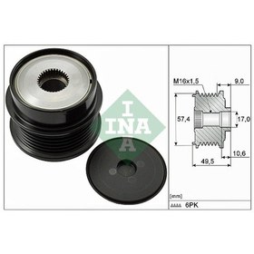 Resim Psa Alternatör Kasnagı - Alternatör Kasnagı - İna 535 0189 10 