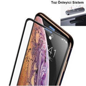 Resim Dolia For Apple Iphone Xs Max 6.5 Toz Önleyici Özellikli Kırılmaz Cam Ekran Koruyucu 10d Anti Dust Glass 