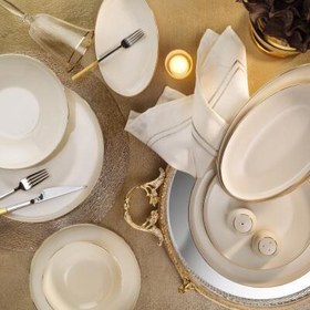 Resim Aryıldız Elif Aria Gold 30 Parça 6 Kişilik Yemek Takımı 