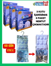 Resim nemtut Nem Alıcı Rutubet Emici Koku Giderici Korozyon Önleyici ( 3 Kutu Içerisinde 6 Paket ) 