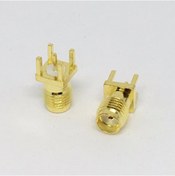 Resim SMA dişi Pcb Konnektör 50Ω 