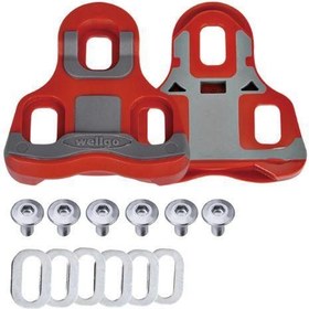 Resim Xlc Pd-X06 6° Look/Wellgo/Xlc Yol Bisiklet Pedal Kali Kırmızı-Gri 