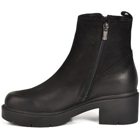 Resim Siyah Nubuk Hakiki Deri Kadın Bot 2454601k Z Siyah Nubuk 