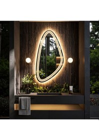 Resim Evonna Günışığı Lazer Kumlamalı Lavabo & Banyo Aynası Dokunmatik Sensörlü 45 X 90 Cm 