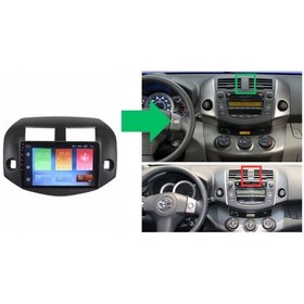 Resim Toyota Rav 4 Android Multimedya Sistemi 4-64 Myway 2006-2012 9" 
