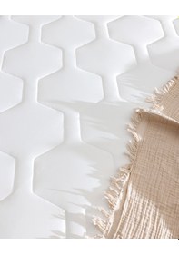 Resim Madame Coco Antony Cool King Size Plus Fitted Yatak Alezi - Beyaz Beyaz 