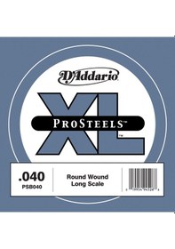 Resim D'addario Psb040 Prosteels Bas Gitar Tek Teli - .040 Profesyonel Paslanmaz Çelik Sargı, "piano-like" Parlak Ton Karakteri, Güçlü Manyetik Çıkış Ve Üstün Korozyon Direnci 