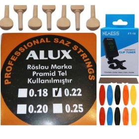 Resim Alux 0.22 Pramid Divan Bağlama Teli 5'Li Ekonomik Set 
