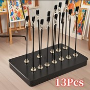 Resim 13 adet / 11 adet / 9 adet Model Boyama Klipsi Seti - Modeller için uygun, Minyatür modeller, Manyetik Tabanlı 360 Derece Dönebilen Timsah Klipsi + Depolama Kutusu ile hobiler ve başlangıç seviyesindeki kullanıcılar için uygundur 